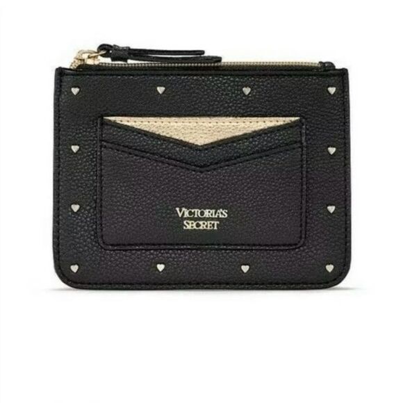 Victoria’s Secret Black & Gold Small Keychain Card Wallet - Picture 6 of 6